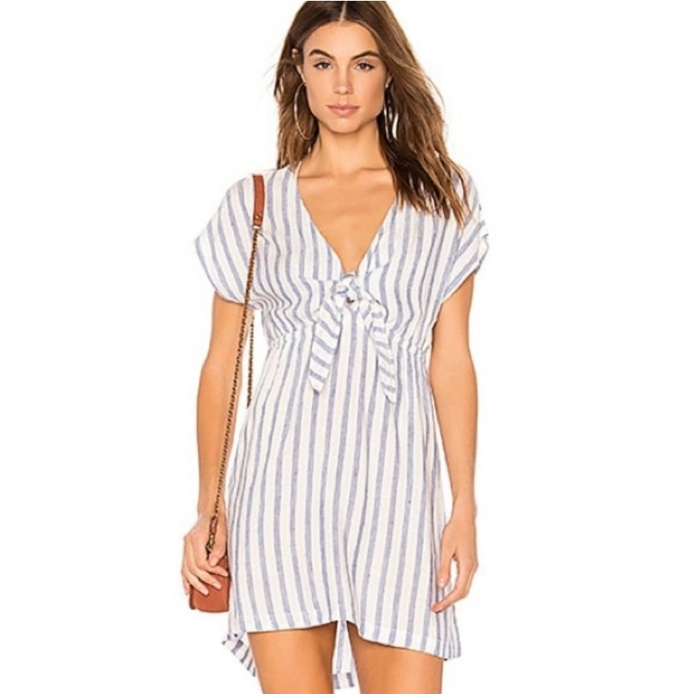 Rails linen blend striped dress - Picture 3 of 9